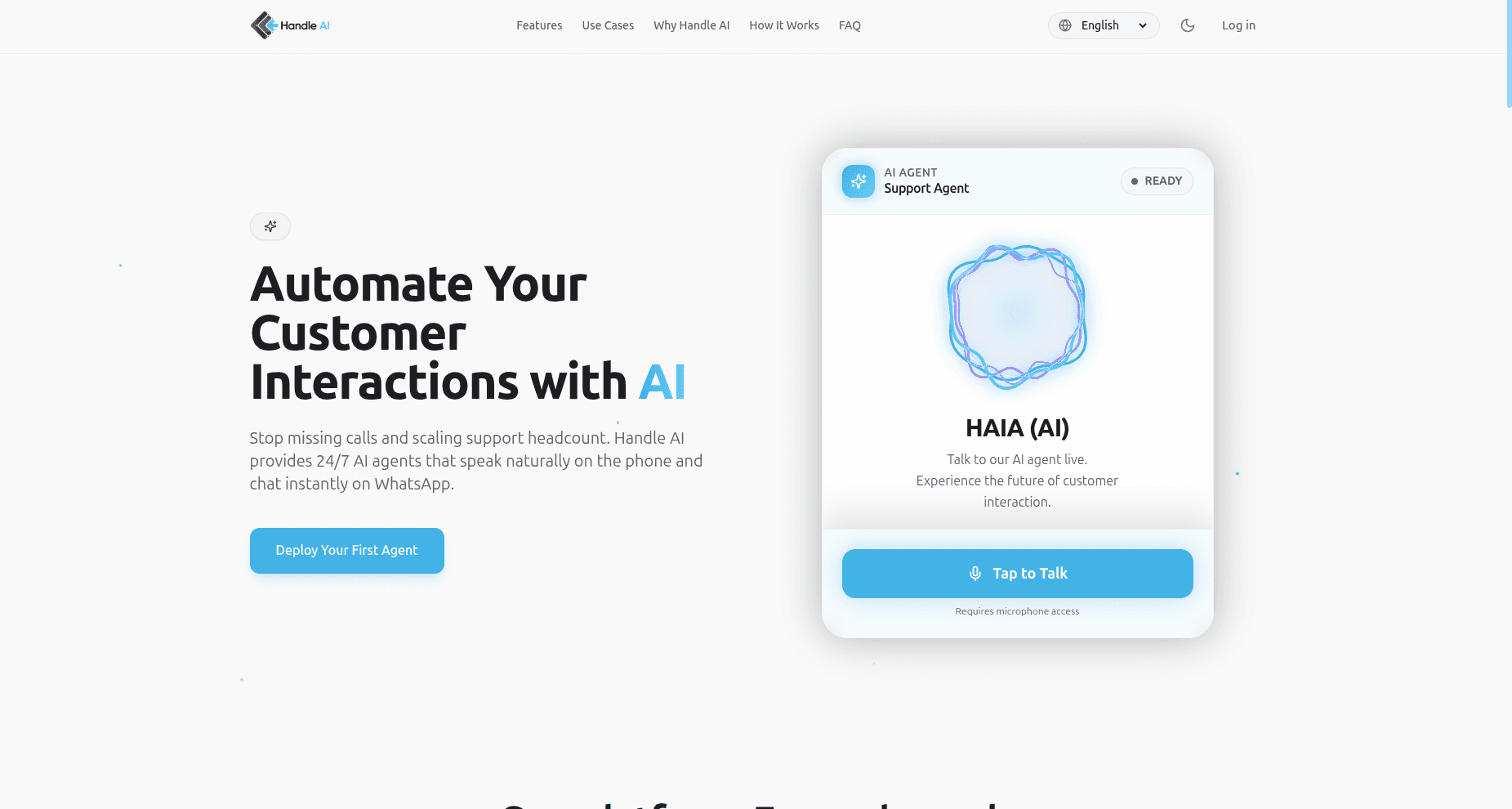 HandleAI: AI Agents for Calls & Messaging - case study Generative AI & Voice Agents