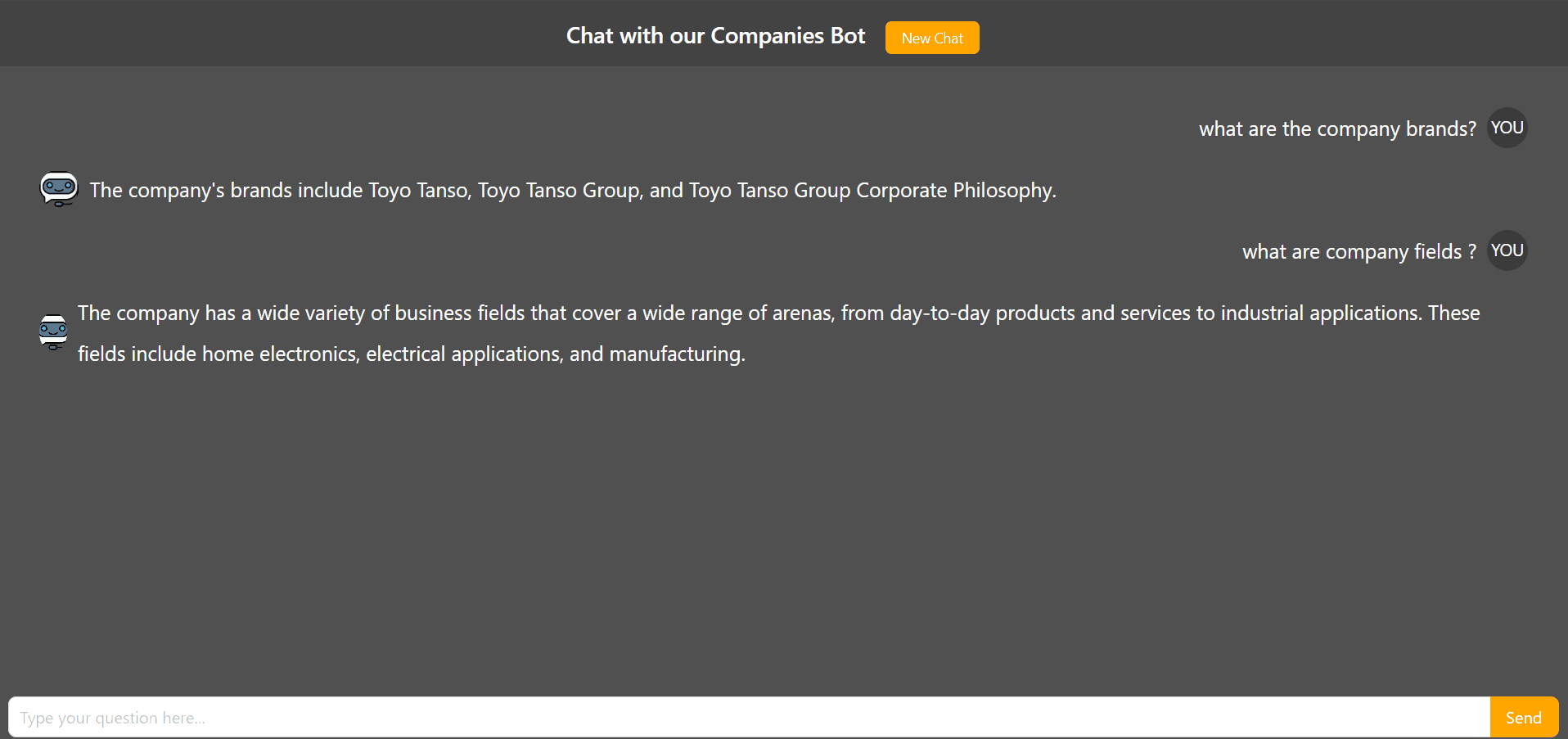 Companies QA Chatbot with RAG - Chatbot answers based on the company's documents